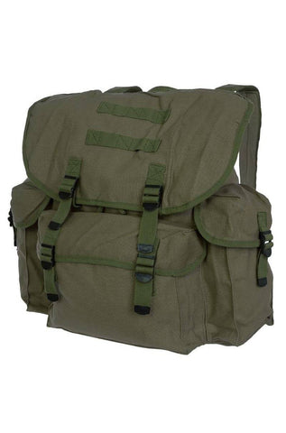 Rucsac German OD din Bumbac – 25L, Clasic, Urban și Ideal pentru Școală sau Oraș