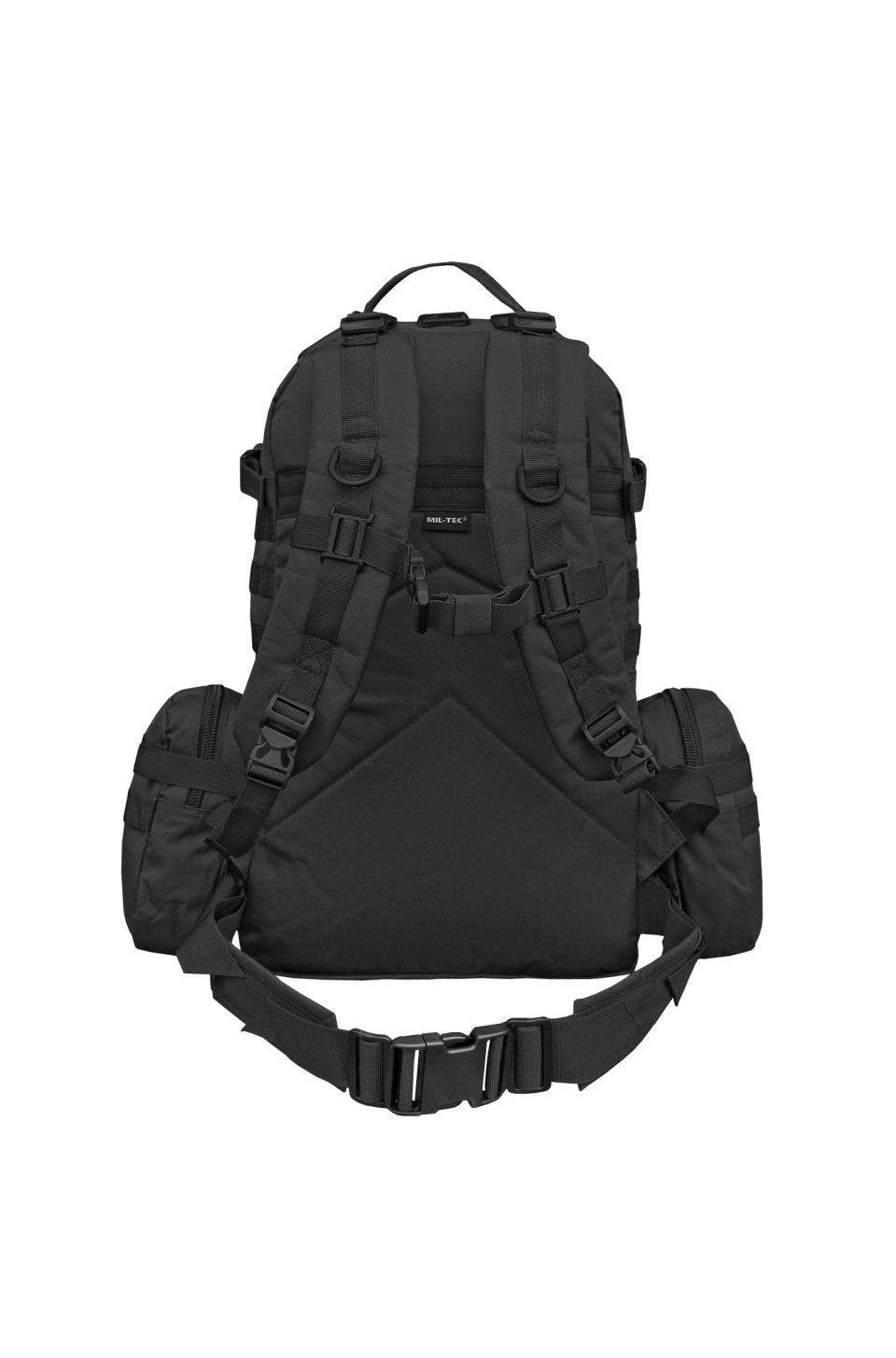 Rucsac Modular Negru 'Defense Pack Assembly' – 36L, 3-în-1, Molle, Hipbag Detasabil, Funcționalitate Tactică Extinsă