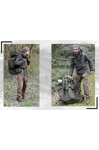 Rucsac Negru 'TEESAR®' – 100L, Profesional, Nylon 1000D, Husă de Ploaie, Cadru Aluminiu și Compartimente Independente