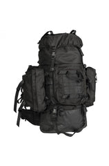 Rucsac Negru 'TEESAR®' – 100L, Profesional, Nylon 1000D, Husă de Ploaie, Cadru Aluminiu și Compartimente Independente