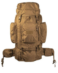 Rucsac 'RECOM' Coyote – 88L, Cadru Aluminiu, Compartiment Separat și Husă de Ploaie Integrată
