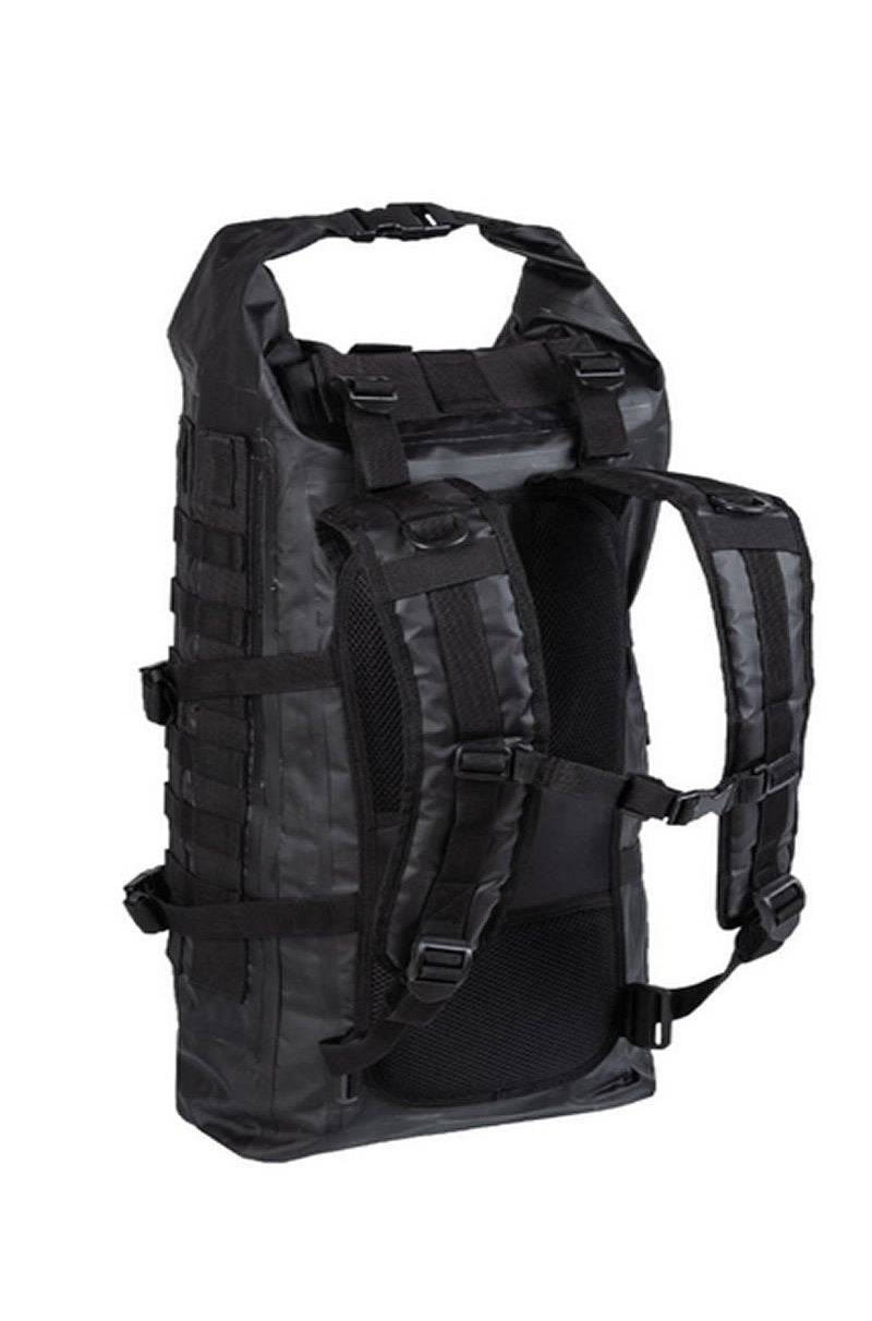 Rucsac Tactic Negru 'SEALS Dry-Bag' – 35L, Complet Impermeabil, Sistem Molle, Design Tactic Premium