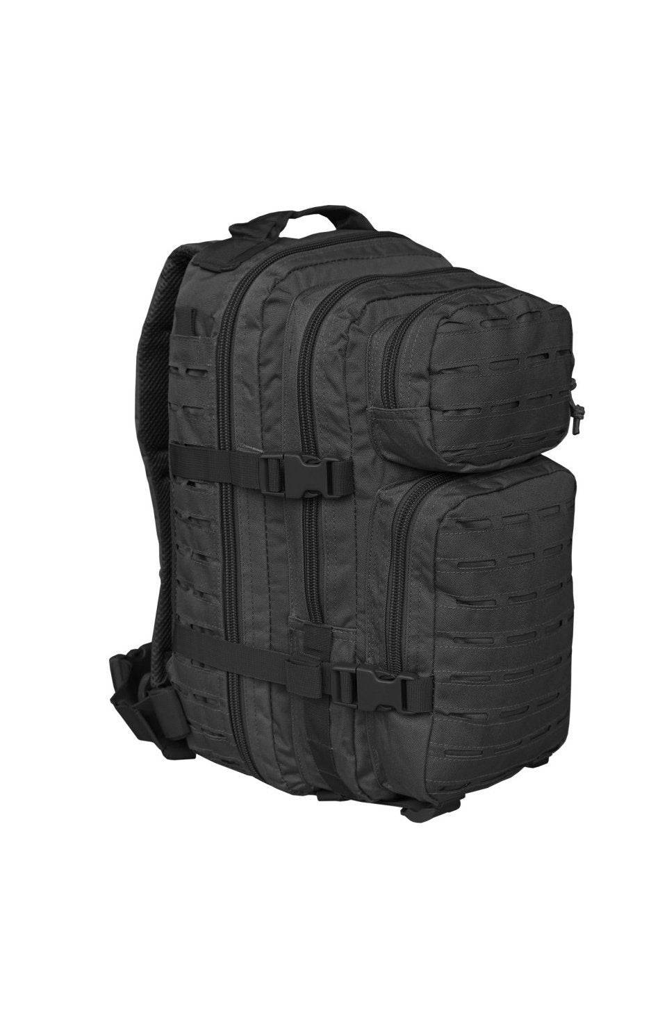 Rucsac Tactic Small US Assault Black – 20L, Sistem Laser-Cut, Format Compact, Tactic și Elegant