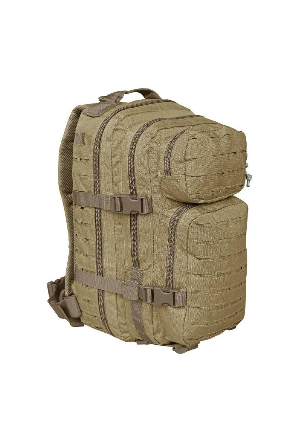 Rucsac Tactic Small US Assault Coyote – 20L, Sistem Laser-Cut, Compact, Fiabil și Pregătit pentru Teren
