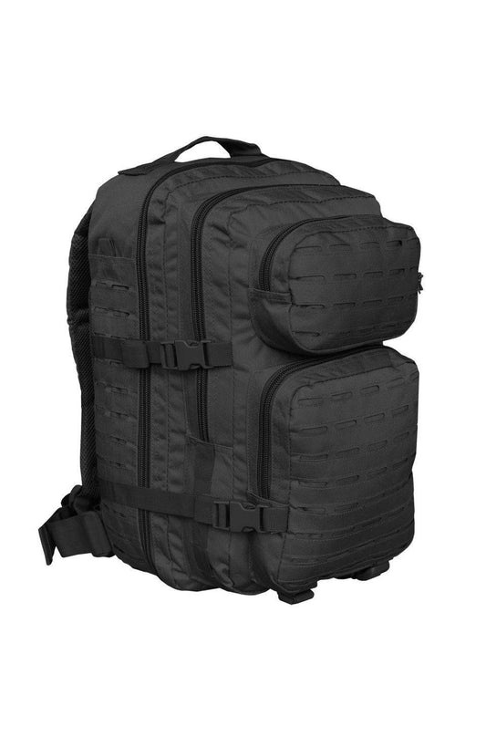 Rucsac Tactic US Assault Large Black – 36L, Sistem Laser-Cut, Design Sobru, Performanță Tactică Extinsă