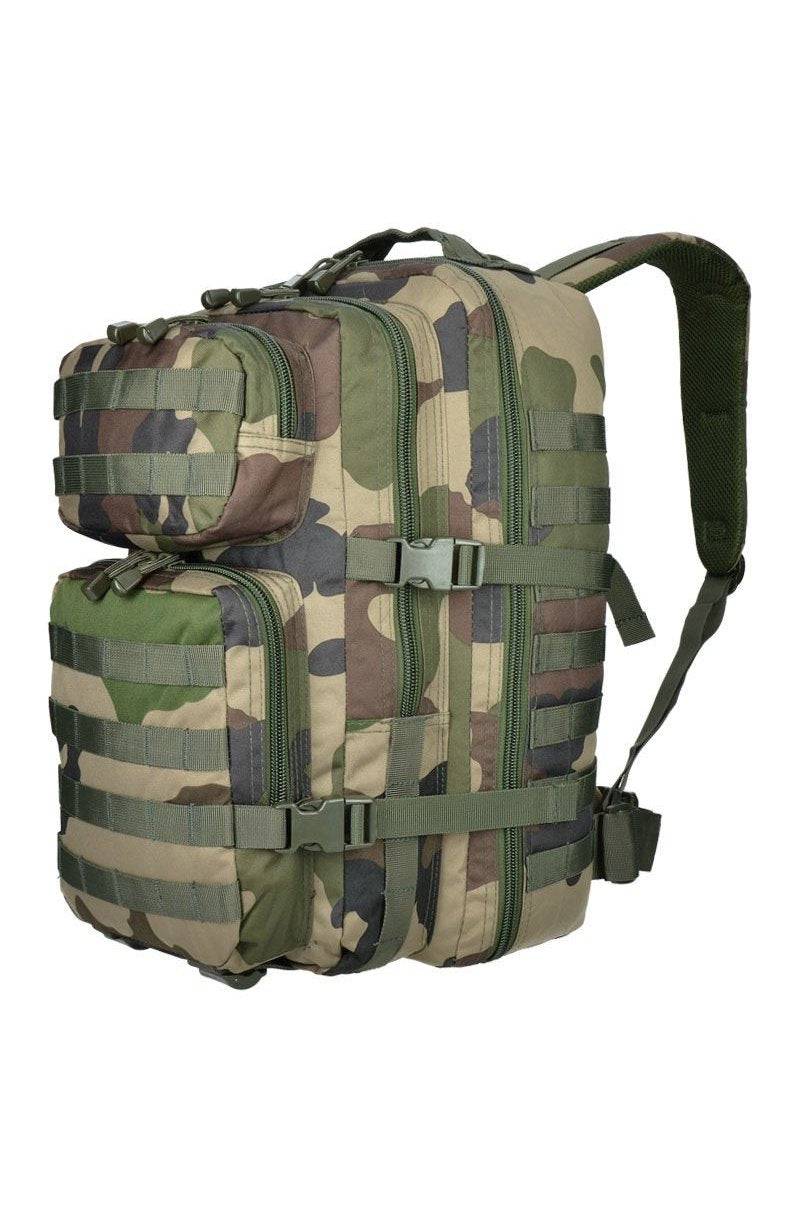 Rucsac Tactic US Assault Large CCE Camo – 36L, Camuflaj Militar Francez, Capacitate Maximă și Funcționalitate Modulară