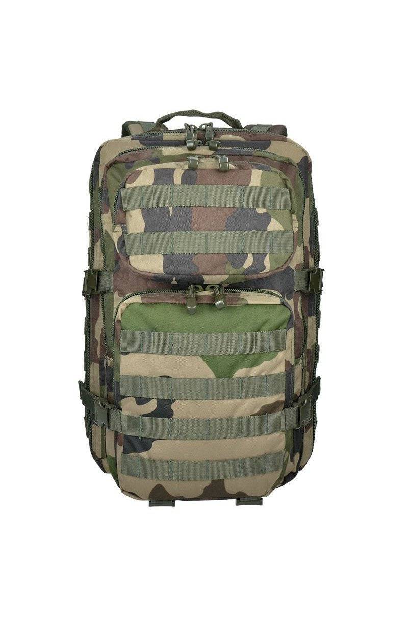 Rucsac Tactic US Assault Large CCE Camo – 36L, Camuflaj Militar Francez, Capacitate Maximă și Funcționalitate Modulară
