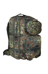 Rucsac Tactic US Assault Large Flectar – 36L, Sistem Laser-Cut, Camuflaj German, Construit pentru Rezistență și Organizare Militară
