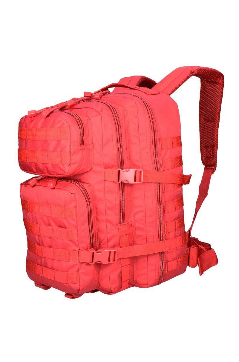 Rucsac Tactic US Assault Large Roșu Signal – 36L, Vizibilitate Maximă și Funcționalitate Tactică