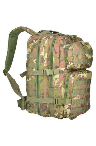 Rucsac Tactic US Assault Large Vegetato – 36L, Camuflaj Italian, Performanță Tactică în Teren Variat