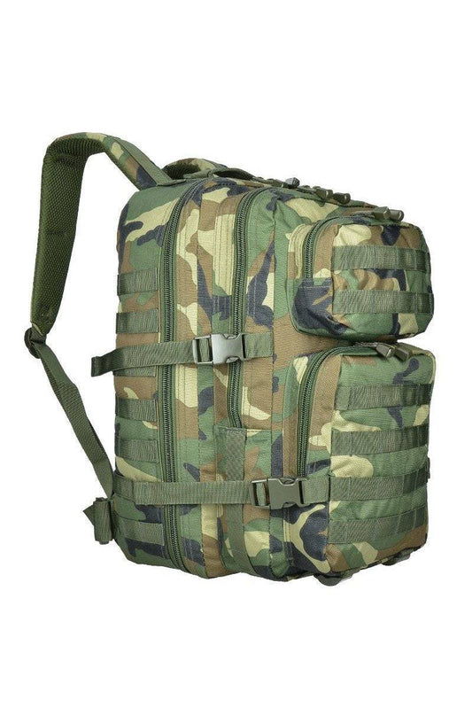 Rucsac Tactic US Assault Large Woodland – 36L, Camuflaj Clasic și Funcționalitate Militară