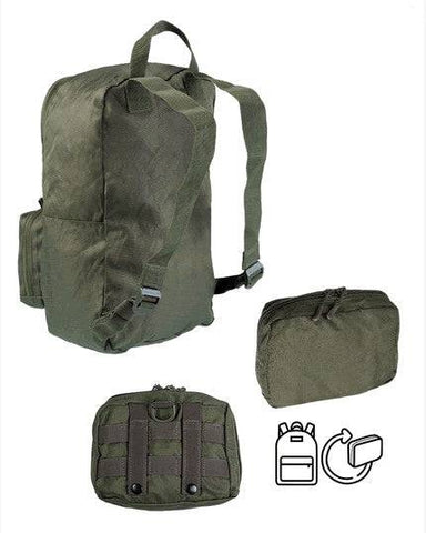 Rucsac Ultra Compact US Assault Ranger Green – 15L, Ușor, Pliabil și Tactic pentru Echipamente Esențiale
