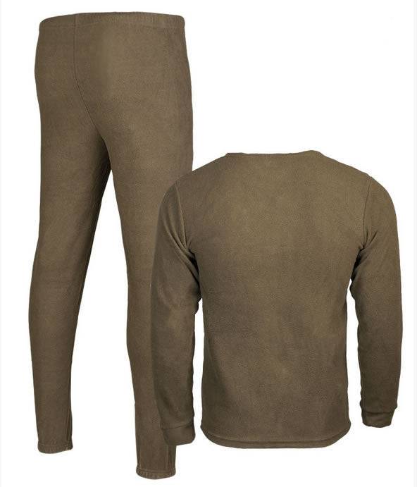 Set Polartec Fara Guler Oliv