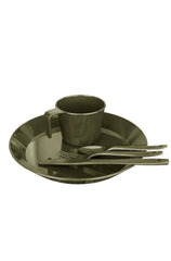 Set Vesela Campanie (Farfurie, Ceasca, Tacamuri) Oliv