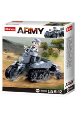Sluban German Army Half Crawler Type Motorcycle M38-B0680B