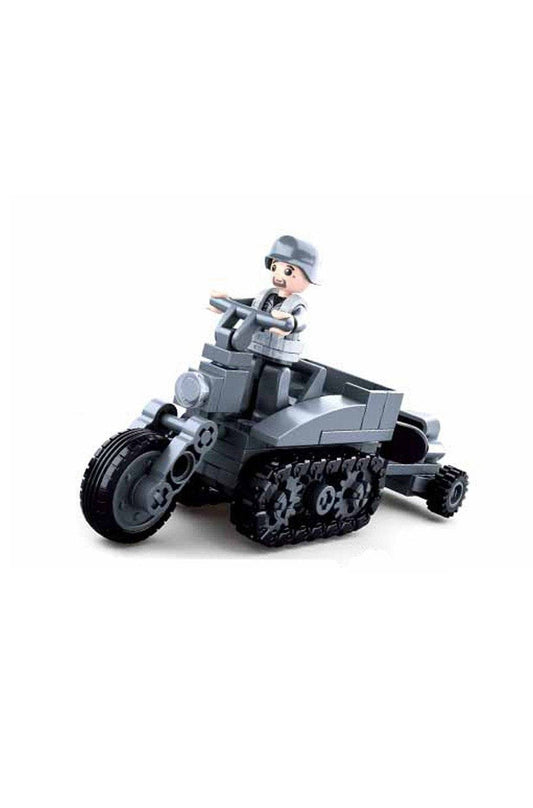 Sluban German Army Half Crawler Type Motorcycle M38-B0680B