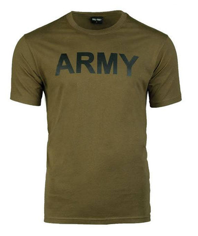 Tricou Barbati Army Oliv