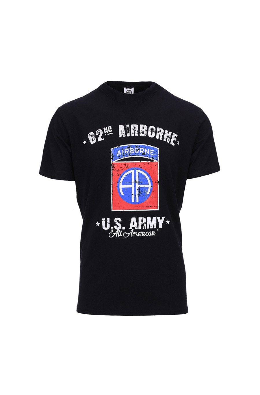 Tricou Barbati U.S. Army 82Nd Airbone Black