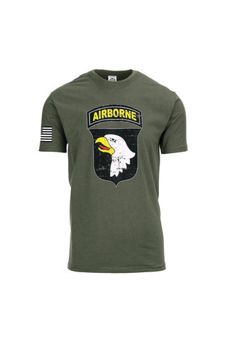 Tricou Barbati Usa 101St Airbone Oliv
