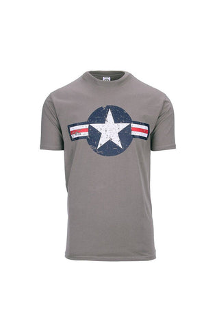 Tricou Barbati Wwii Air Force Grey