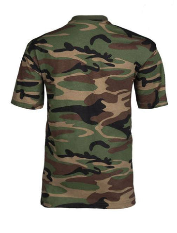 Tricou Copii Camuflaj Woodland
