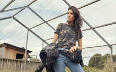 Tricou Dama Brandit Darkcamo