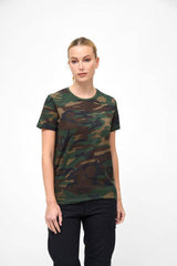 Tricou Dama Brandit Woodland