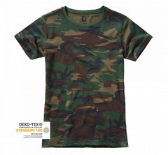 Tricou Dama Brandit Woodland