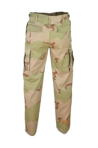 US 3-COLOR DESERT BDU STYLE RANGER FIELD PANTS – Clasicul camuflaj deșert pentru teren arid și stil militar autentic