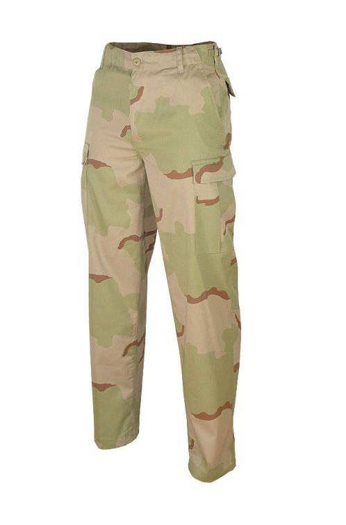 US 3-COLOR DESERT BDU STYLE RANGER FIELD PANTS – Clasicul camuflaj deșert pentru teren arid și stil militar autentic