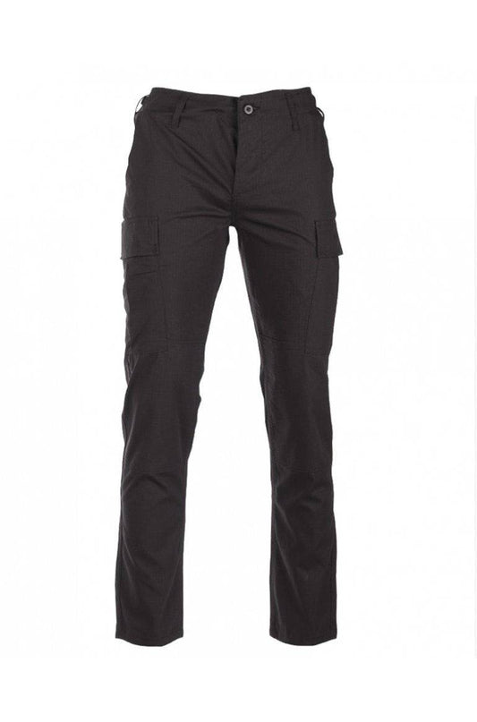 US BLACK R/S BDU FIELD PANTS ′SLIM FIT′ – TEESAR® Pantaloni tactici BDU cu croială slim – Ripstop 100% bumbac