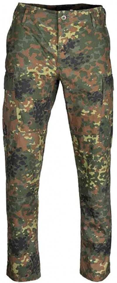 US FLECTAR R/S BDU FIELD PANTS ′SLIM FIT′ – TEESAR® Pantaloni tactici slim fit, camuflaj Flectar – rezistență Ripstop 100% bumbac