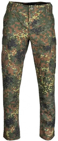 US FLECTAR R/S BDU FIELD PANTS ′SLIM FIT′ – TEESAR® Pantaloni tactici slim fit, camuflaj Flectar – rezistență Ripstop 100% bumbac