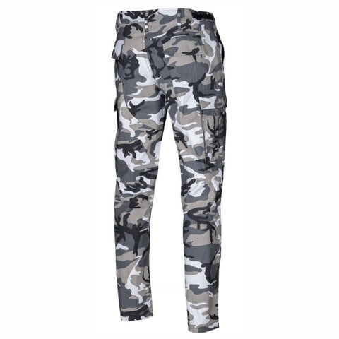 US URBAN R/S BDU FIELD PANTS ′SLIM FIT′ – TEESAR® Pantaloni tactici urban camo, slim fit – țesătură Ripstop 100% bumbac