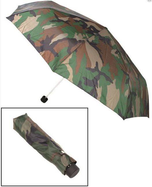 Umbrela Pliabila Camuflaj Woodland