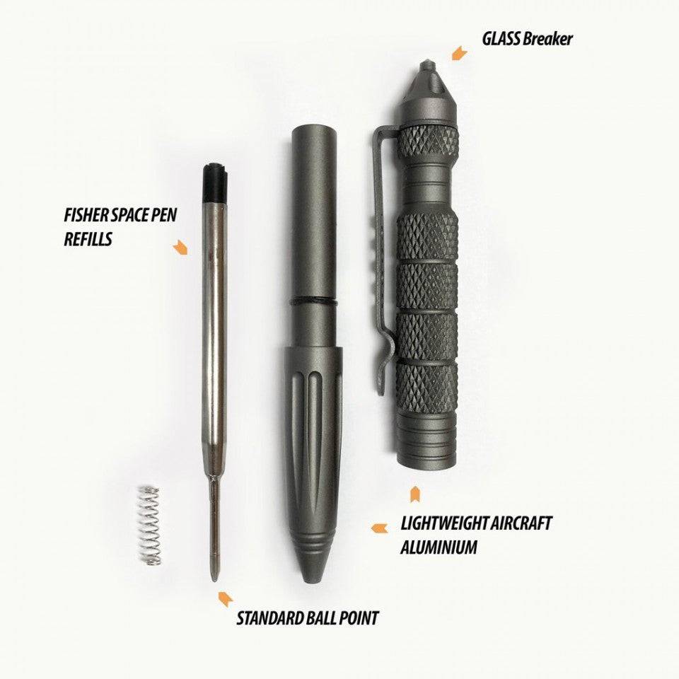 Uzi Tactical Glassbreaker Pen #2 - Gun Metal