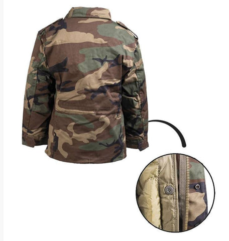 Veston Copii M65 Camuflaj Woodland