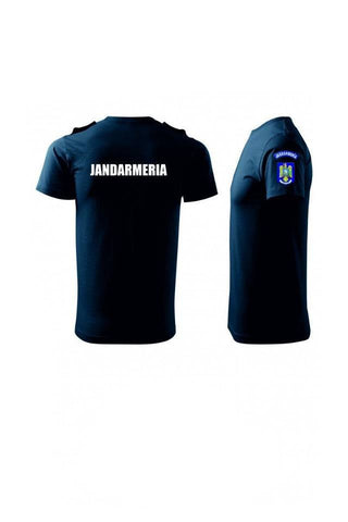 Tricou Glat Bleumarin Jandarmeria Romana
