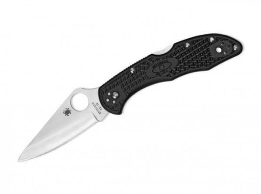 BRICEAG SPYDERCO DELICA 4 LIGHTWEIGHT BLACK PLAIN