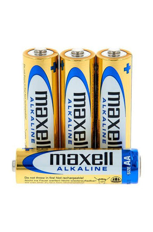 Set 4 baterii aclaline AA Maxell LR6