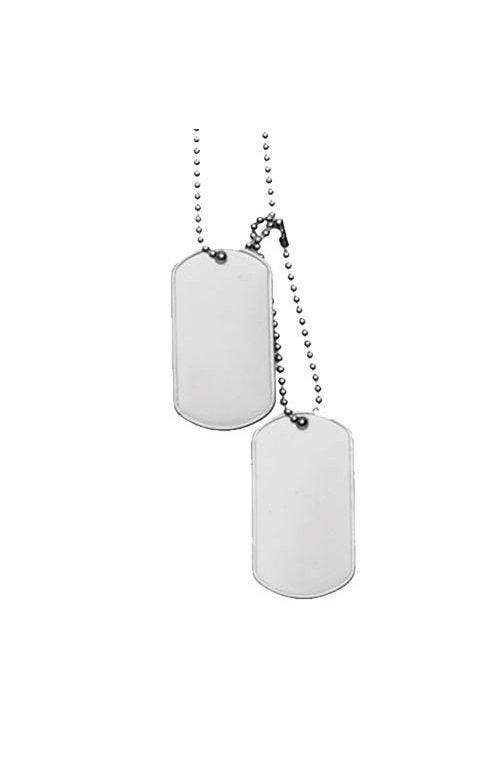 PLACUTE IDENTIFICARE US SOLDIERS (DOG TAG) NICHELATE