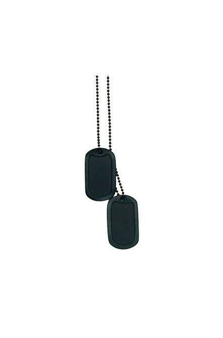 PLACUTE IDENTIFICARE US SOLDIERS (DOG TAG) NEGRE