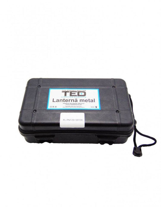 Lanterna cu acumulator litiu L18650x3 metal led include incarcator 220V + cablu micro USB YM-120 / PN120-SST20TED