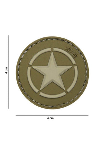 Patch 3D PVC Allied Star Green