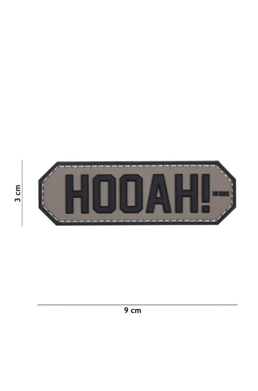 Patch 3D PVC HOOAH! Grey