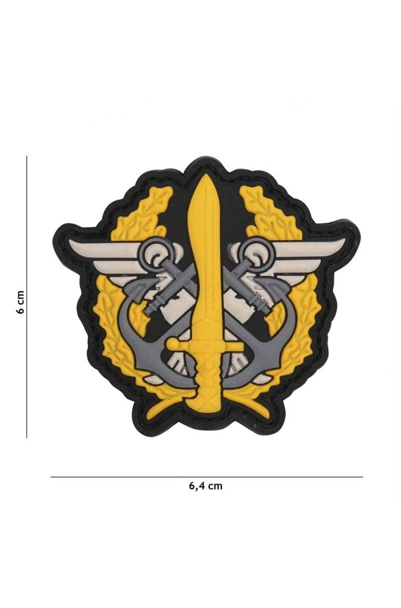 Patch 3D PVC Marine Corps Logo Yellow