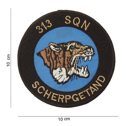 PATCH TRICOTAT 313 SQN scherpgetand #4001