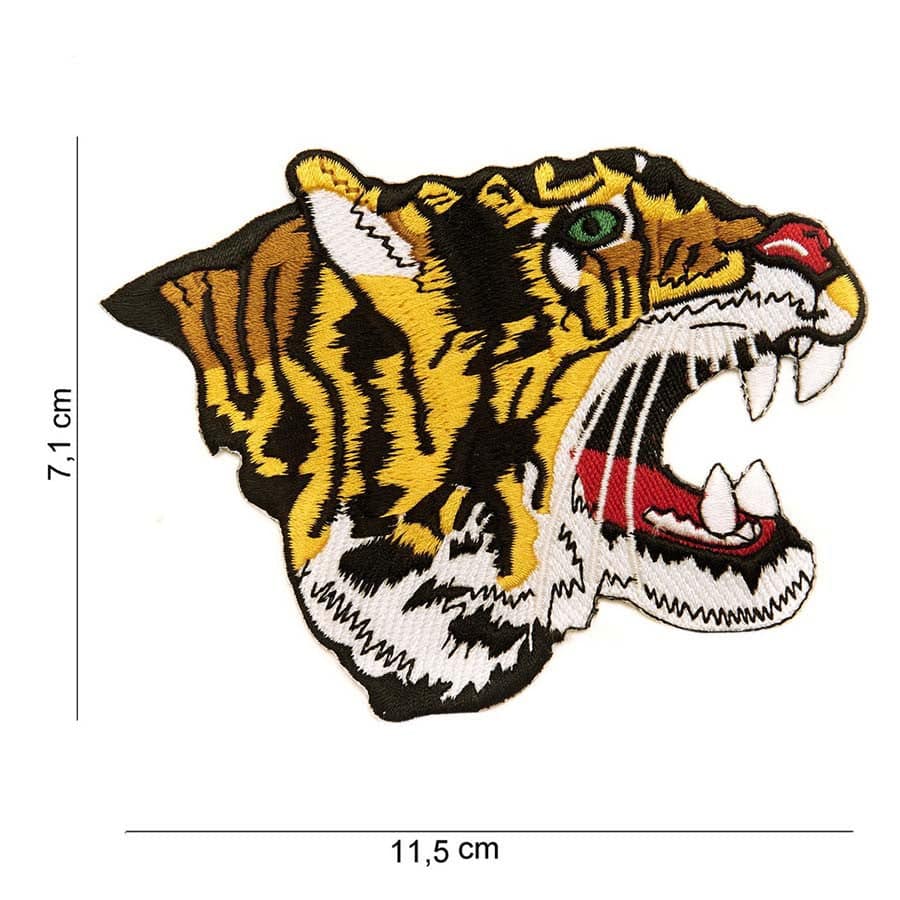 PATCH TRICOTAT tiger looking to the right #2048