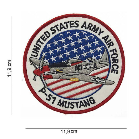 PATCH TRICOTAT United States army Air Force P-51 Mustang