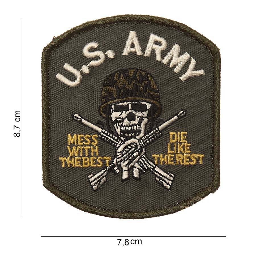 PATCH TRICOTAT US army (skull) #3055